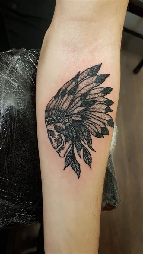 indian headdress tattoo