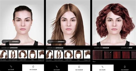 Try on different hairstyles with your hair salon at home. Hair Coach, UV exposure monitoring and Custom Made ...