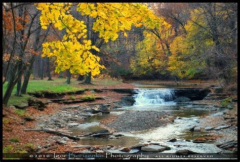 Huge Autumn Waterfall In Pennsylvania Lawrence Park Golf C Flickr