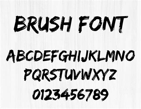 Paint Brush Font Homecare24