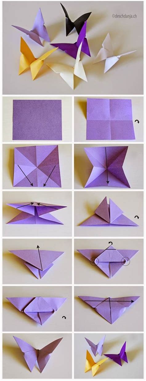 Diy Sticky Note Butterfly Origami Origami