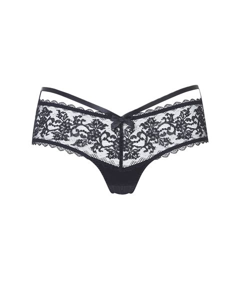 foxi ouvert in black by agent provocateur all lingerie