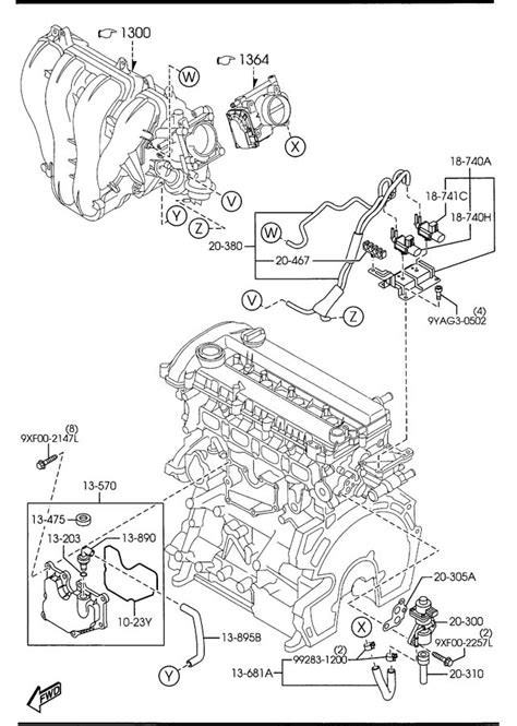 Mazda Cx 7 Vacuum Harness Tube Evaporative Emissions L53820380
