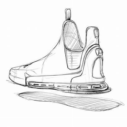 Sketches Shoe Sketch Sneakers Zeichnen Doodles Behance