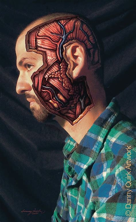Realistic Anatomical Body Paintings By Danny Quirk Stampede Curated