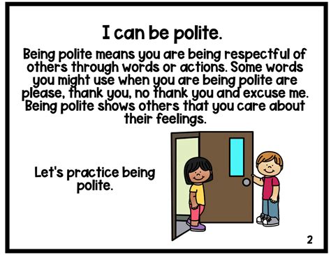 Using Good Manners And Being Polite Social Emotional Learning Lesson For