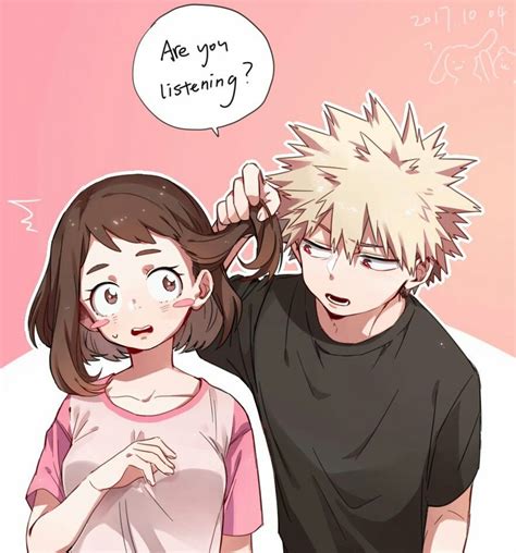 Kacchako Boku No Hero Académia Bakugou Katsuki Uraraka Ochako