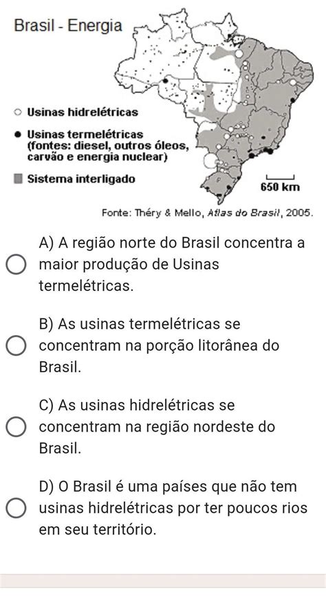 Observe O Mapa E Marque A Alternativa Correta Imagem Sem Legendaa A