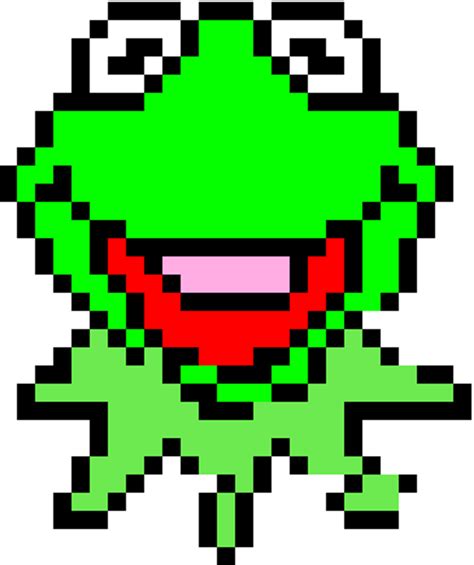 Kermit The Frog Pixel Art By Zazuto On Deviantart