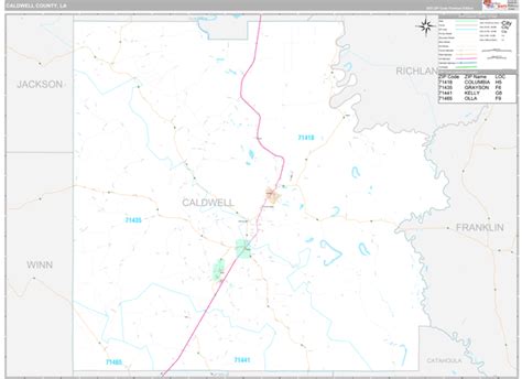 Maps Of Caldwell Parish County Louisiana