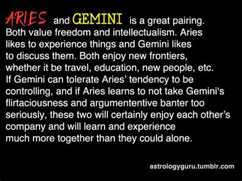 A sensual love match with a gemini woman must include touch. The Astrology Guru - Aries compatibility with Gemini...My ...