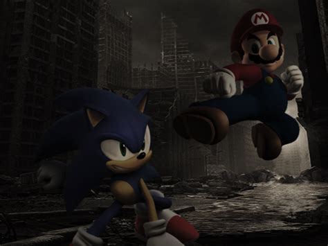Mario Vs Sonic By Jumpmanda On Deviantart