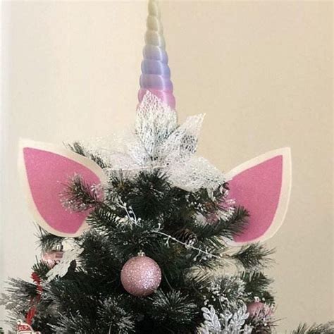 New Unicorn Tree Topper Christmas Tree Themes Christmas Tags