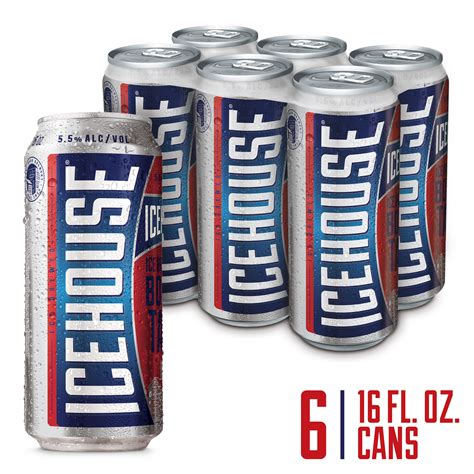 Icehouse Beer American Lager 6 Pack Beer 16 Fl Oz Cans 55 Abv