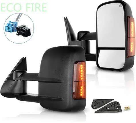 Tow Power Heated Signal Side View Mirrors Pair For 2003 2007 Chevy Gmc Mirrors 99 98 Picclick