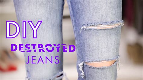 DIY Destroyed Jeans ♥ Do-It-Yourself Tutorial ♥ How To Wear STYLIGHT | Destroyed jeans, Jeans, Mode