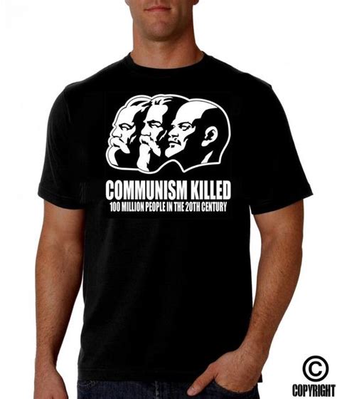 Communism Killed Marx Anti Communist Anti Socialism Maga Qanon T Shirt Casual Men