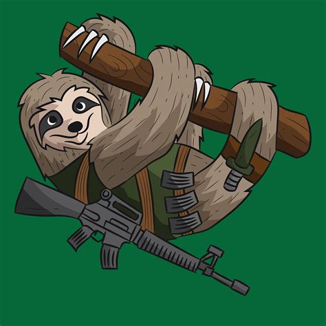 Sloth Soldier On Behance