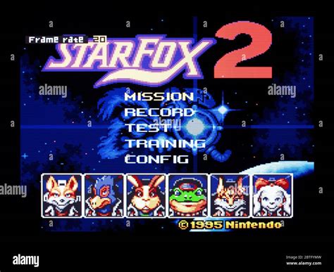 Star Fox 2 Starfox Prototype Snes Super Nintendo Editorial Use Only