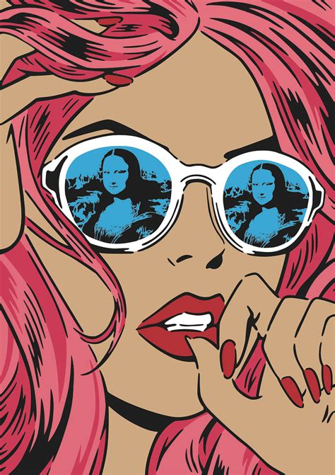 £299 Recalling The Classic 1950s Comic Book Reflections Depicts The Close Up Of A Womans