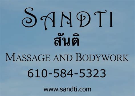 Sandti Massage And Bodywork 3401 G Sklppack Pike Cedars Pennsylvania Massage Phone