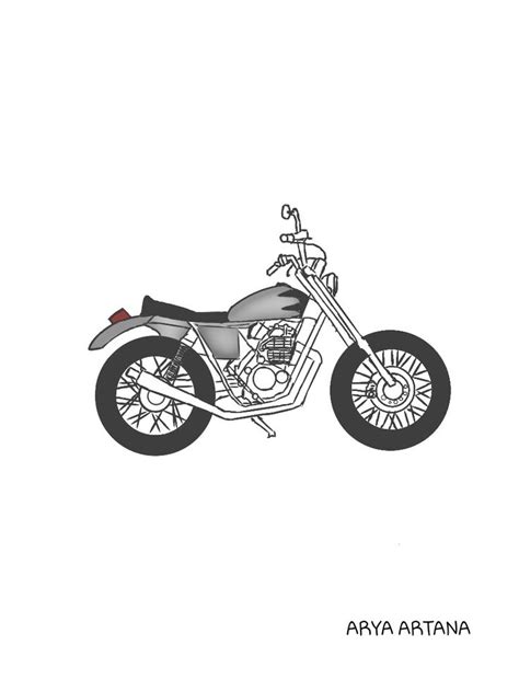 Gambar sketsa motor mempunyai sebuah kendaraan roda dua atau sepe. Sketsa motor japstyle di 2020 | Sketsa, Motor, Gambar