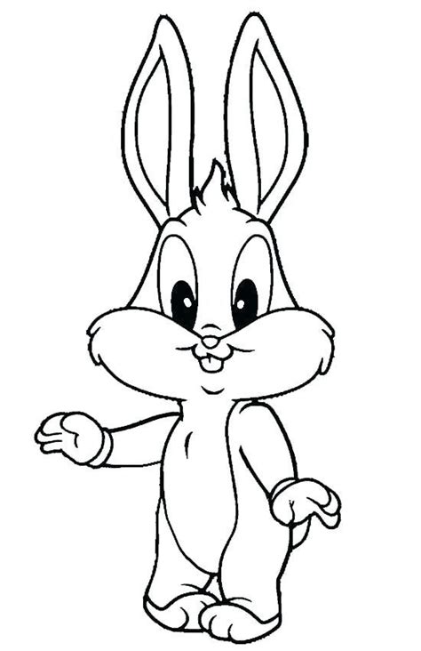 Bugs bunny cartoon coloring pages. Cute Bunny Coloring Pages For Kids Activity - Free ...