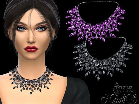 Sims 4 Faceted Gems Necklace By Natalis From Tsr The Sims Book