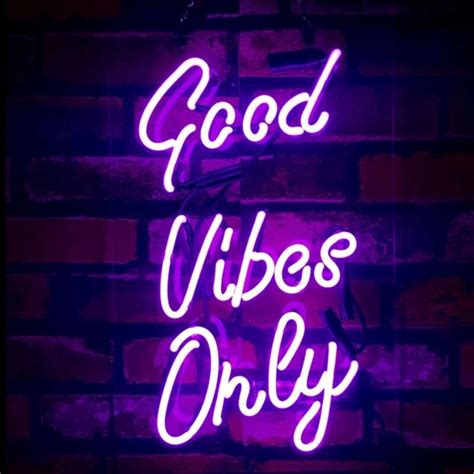 Good Vibes Only Best Neon Signs Hd Quotes 4k Wallpaper Dark Purple