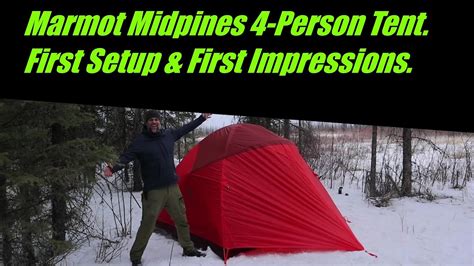 Marmot Midpines 4 Person Tent First Setup First Impressions YouTube