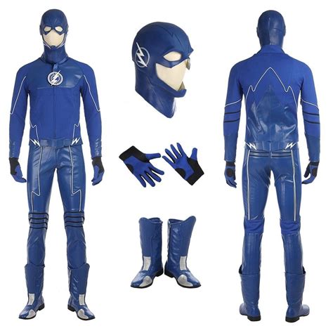 The Flash Blue Future Costume Barry Allen Cosplay Deluxe Edition Flash Costume Flash