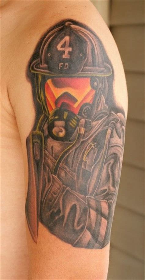 Firefighter Tattoos Firefighters And Tattoo Arm On Pinterest
