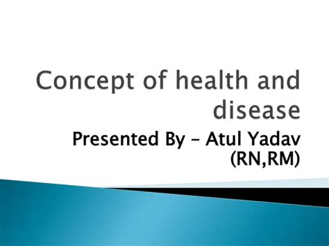 Concepts Of Health And Disease Ppt