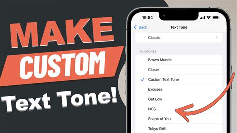 How To Create Custom Text Tone On Iphone And Set Any Song As Custom