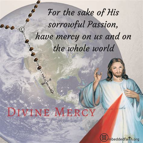 Divine Mercy Sunday For The Sake Of His Sorrowful Passion Have Mercy