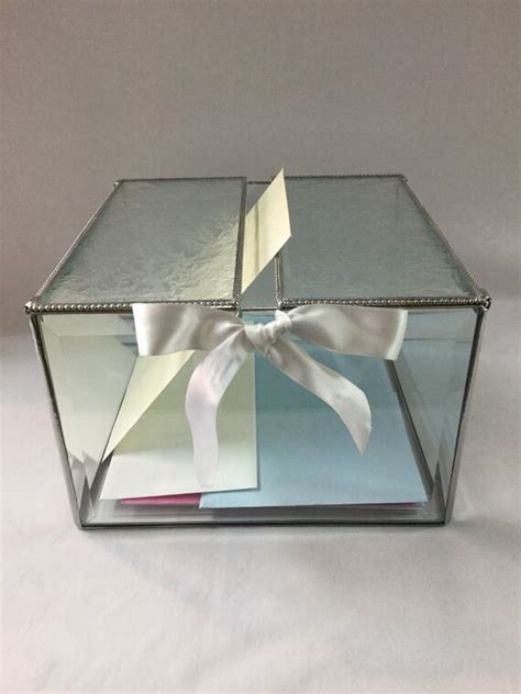 Glass Card Box For Wedding Glass Card Box Card Holder With