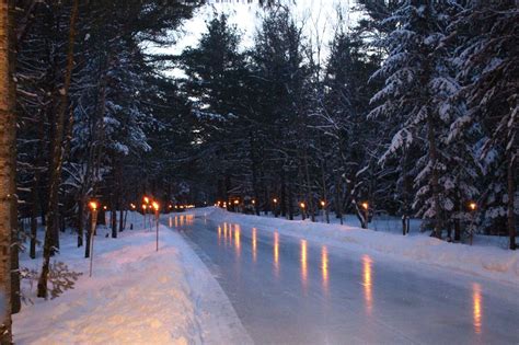 Skate On A Magical Glowing Ice Trail Through A Forest North Of Toronto