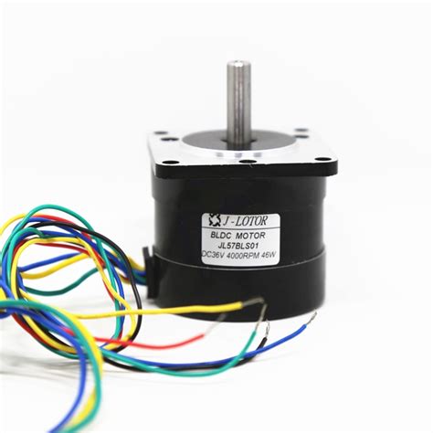 57bls01 Dc36v 4000rpm 46w 011nm 2a Brushless Dc Motor With Hall