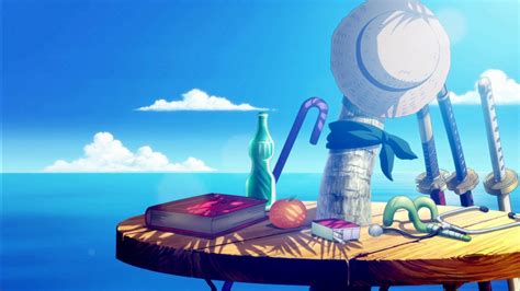 One Piece Hat Free On Beach With Blue Sky Hd Anime Wallpapers Hd
