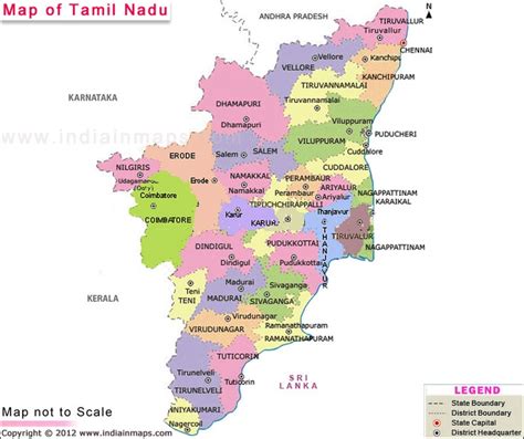 Tamil nadu map state district information and facts. Tamil Nadu Map | state maps | Pinterest