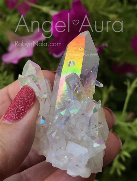 New Angel Aura Quartz Crystal Cluster Robyn Nola Ts