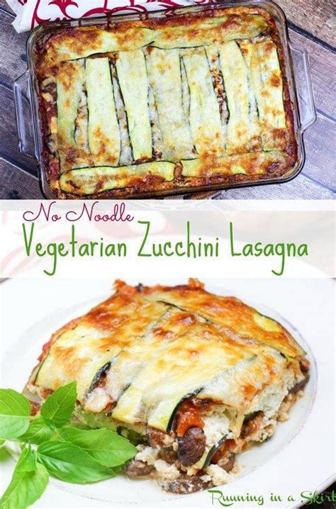 No Noodle Vegetarian Zucchini Lasagna Zucchini Lasagna Recipes