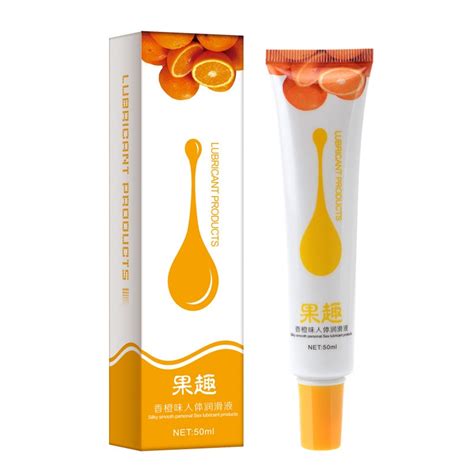 Orange Flavors Water Soluble Sex Lubricant Sex Product Intercourse Male
