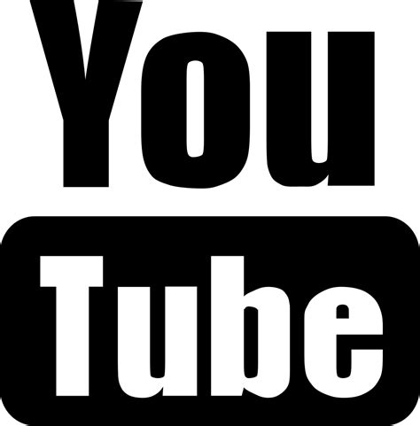 Youtube Logo Computer Icons Video Black And White Youtube Png