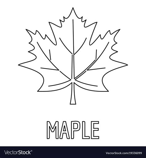 Maple Leaf Outline Svg