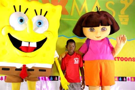 Kids Party With Dora The Explorer And Spongebob Squarepants To