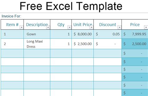 Free Excel Template 8 Free Excel Documents Download