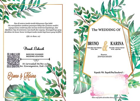 Free Download Template Undangan Pernikahan Photoshop Dadsign