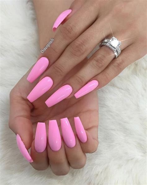 Pin By Tracey Ramirez On Nail Obsession ️ Pink Acrylic Nails Coffin
