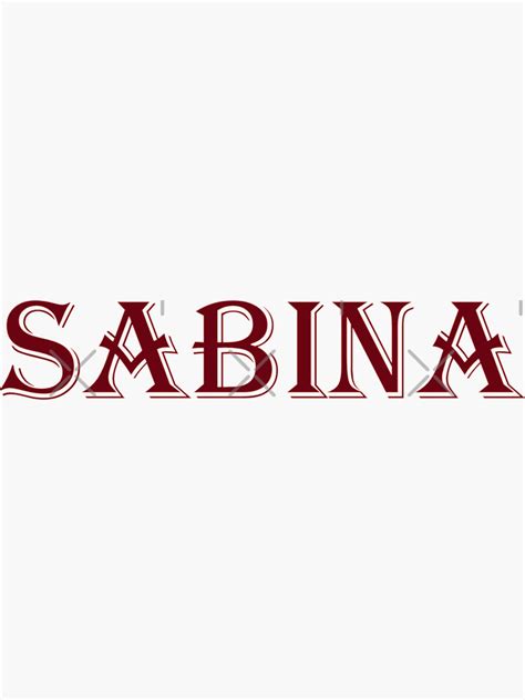 Sabina Sticker By Melmel9 Redbubble